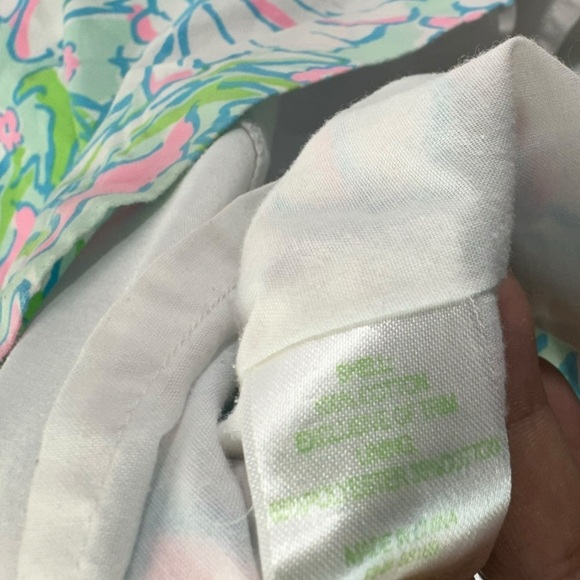 Lilly Pulitzer Dress Girls Delia Sand Bar Blu Splish Splash Size 5 - Picture 6 of 6